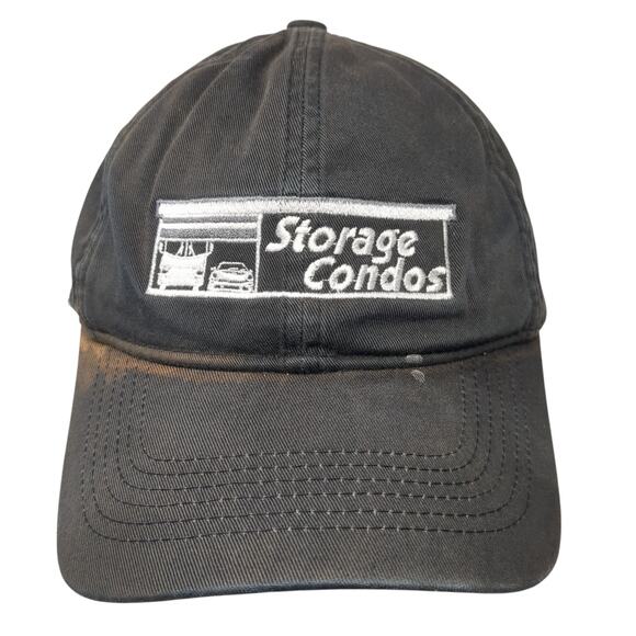 Storage Condos Slideback Baseball Cap Black One Size Adjustable Pacific Headwear - Picture 1 of 9